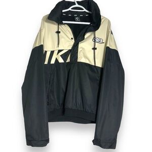 Nike Black and Cream Windbreaker Jacket y2k